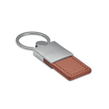 COLUMBUS PU and metal key ring