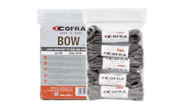 Vezalke Bow črna/siva